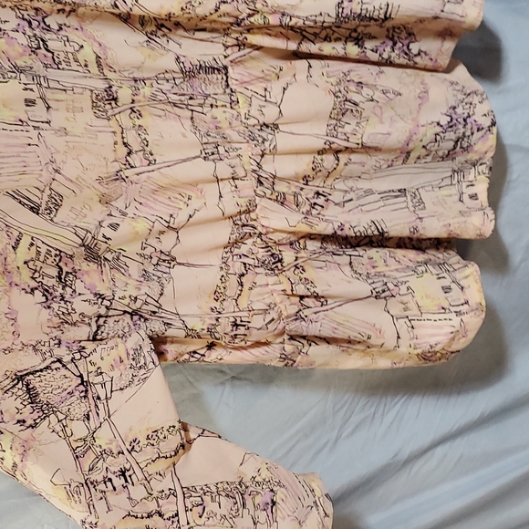 Melissa McCarthy seven7 pink top blouse flow sleeves plus size 2x - Picture 8 of 12